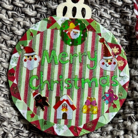 New Handmade 3”x3” wooden “Merry Christmas” tree ornament $11 - Picture 1 of 6